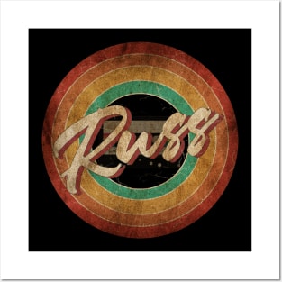 Russ Vintage Circle Art Posters and Art